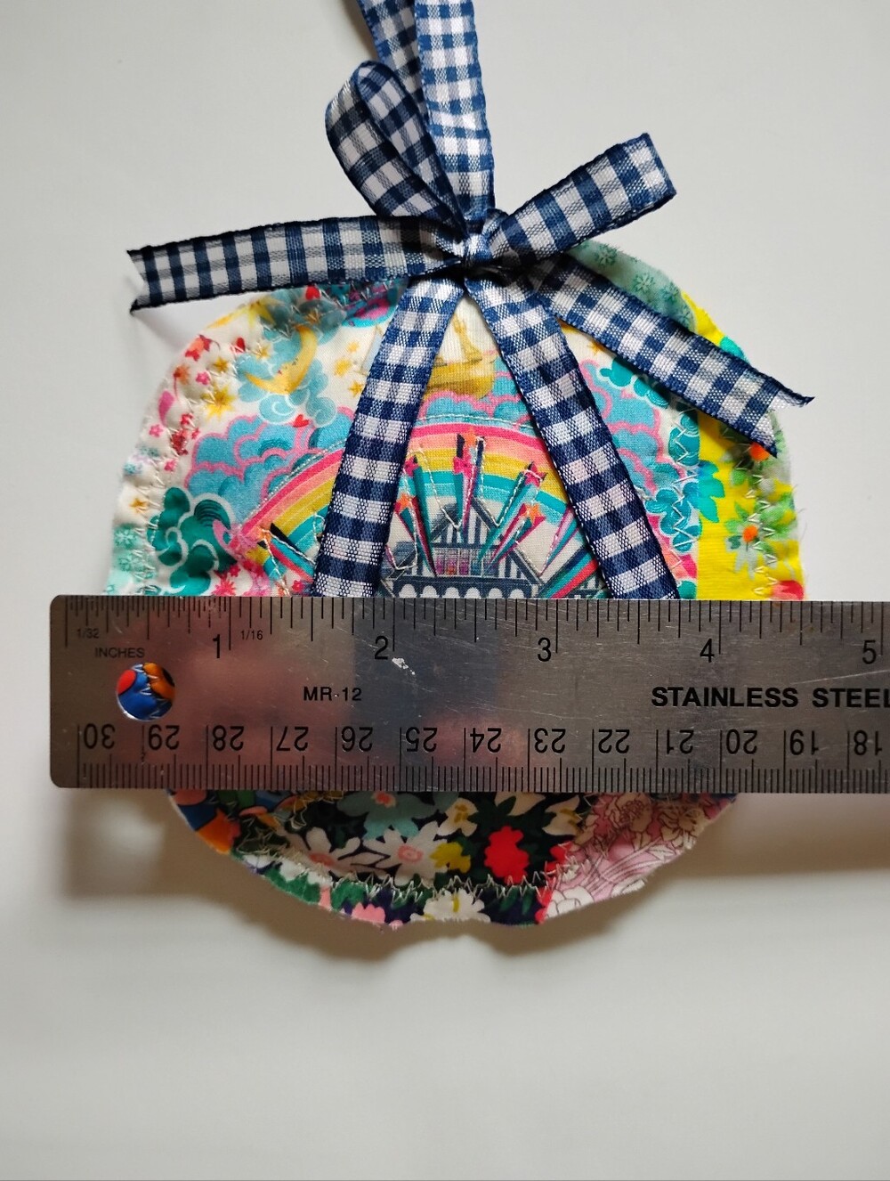 Liberty Art Fabric Tana Lawn Bag Charm Crazy Quilt Patchwork One Of A Kind Logo - Picture 4 of 8